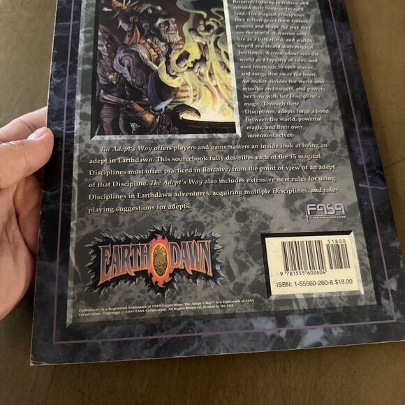 FASA Earthdawn The Adept's Way, The Disciplines Sourcebook For Earthdawn 6106 - Picture 6 of 6